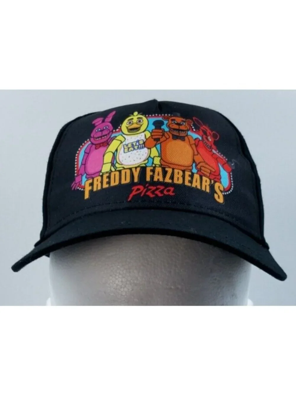 Five Nights at Freddy's Black Freddy Fazbear's Pizza Youth Snapback Hat Cap